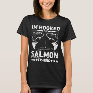 Mens i'm a hooked on salmon fishing performance T-Shirt
