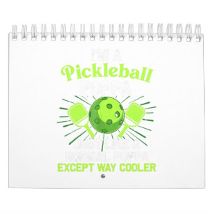 Mens I'm A Pickleball Poppa Just Like A Normal Pop Calendar