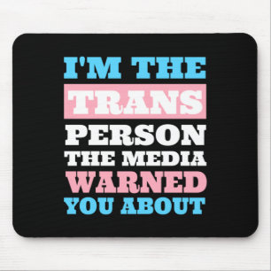 Mens Im a Transgender Tp Slide Flag Performance Mouse Pad