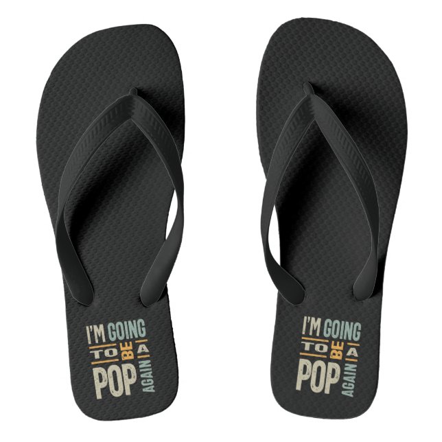 Mens I'm Going To Be a Pop Again Thongs (Footbed)