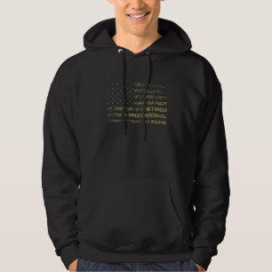 Mens I'm Not Retired A Professional Papa US Flag F Hoodie
