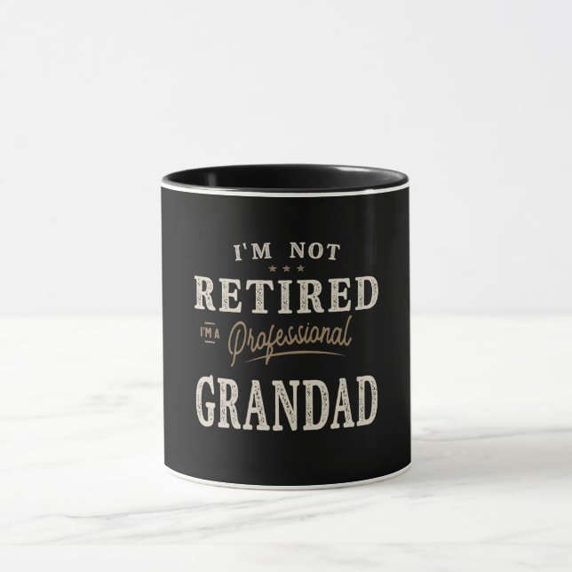 Mens I'm Not Retired I'm a Professional Grandad  Mug (Center)