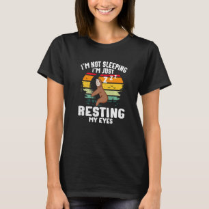 Mens I'm Not Sleeping I'm Just Resting My Eyes Dad T-Shirt
