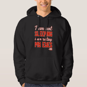 Mens Im Not Sleeping Im Just Resting My Eyes-Mens Hoodie