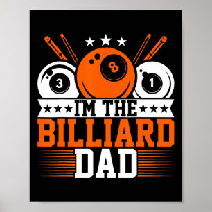 Mens Im The Billiard Dad - Funny Pool Dad Snooker  Poster