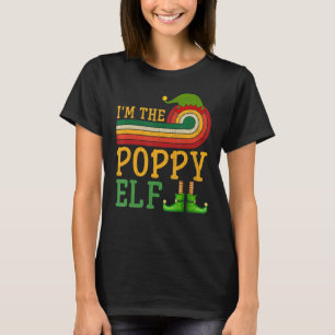 Mens I'm The Poppy Elf Matching Group Christmas Pa T-Shirt