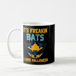Mens In Bats Love Halloween Full Moon Spooky Bat Coffee Mug