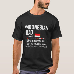 Mens Indonesian Dad Definition Fathers Day Dad T-Shirt