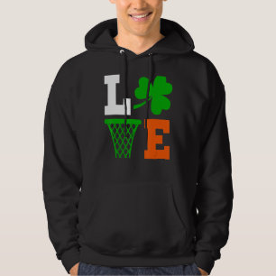 Mens Irish Cute Funny Basketball St Patrick S Day  Hoodie