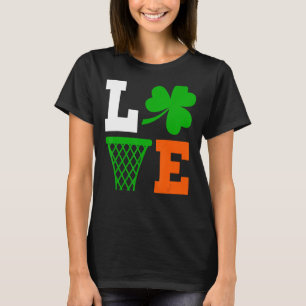 Mens Irish Cute Funny Basketball St Patrick S Day T-Shirt
