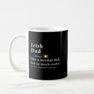 Mens Irish Dad Definition  Fathers Day Gift Flag  Coffee Mug