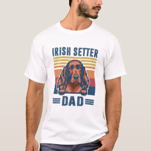 Mens Irish Setter Dad Father Retro Irish Setter Gi T-Shirt
