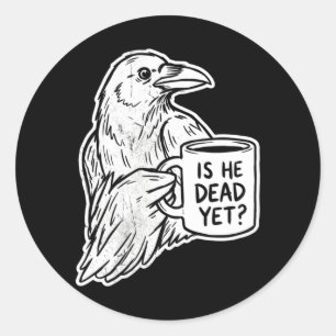 Mens Is He Vintage Government Agencyd Yet Classic Round Sticker