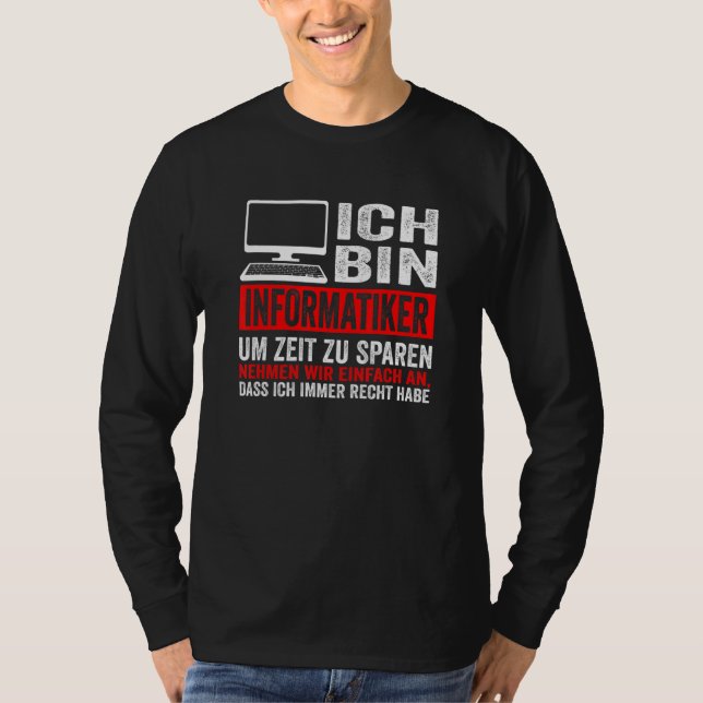 Mens It Expert Computer Science T-Shirt (Front)