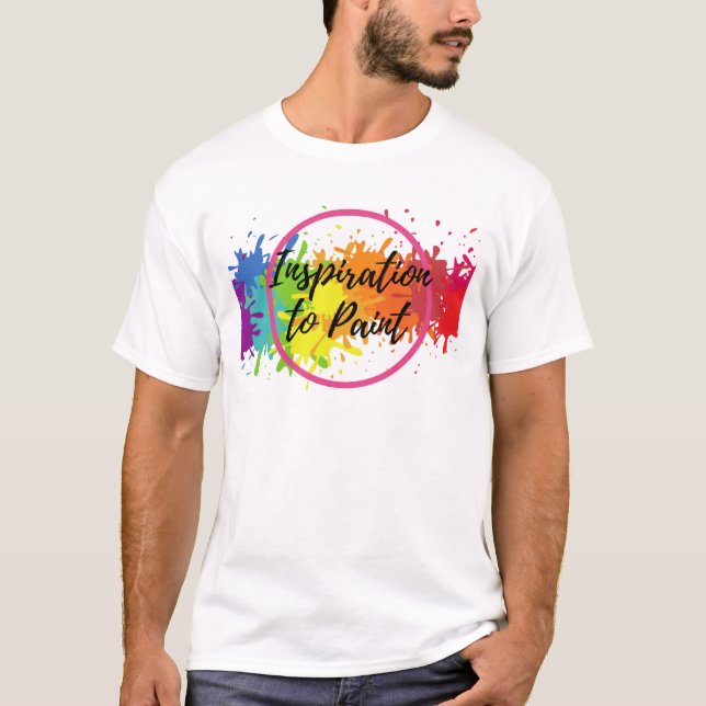 Mens ITP Logo TShirt with Paint Every Day on back (Front)