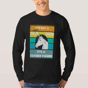 Mens Its Not A Dad Bod Its A Father Figure Horse V T-Shirt