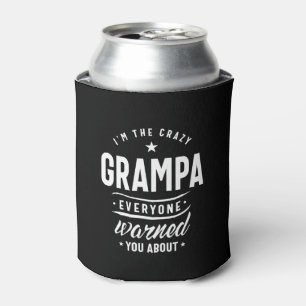 Mens It's The Crazy Grampa Grandpa Gift Can Cooler