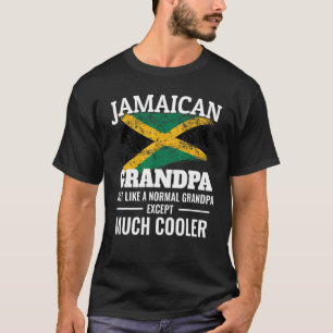 Mens Jamaican Grandpa Much Cooler  Jamaica Vintage T-Shirt