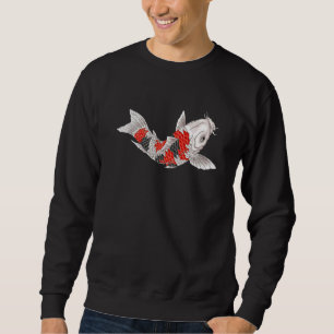 Mens Japanese Koi Carp Nishikigoi Fish Decorative  Sweatshirt