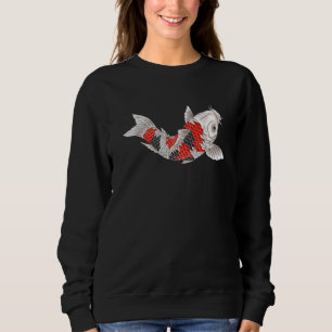 Mens Japanese Koi Carp Nishikigoi Fish Decorative Sweatshirt