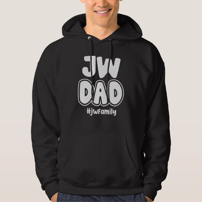 Mens Jehovah's Witnesses Jw Dad JW Family Hoodie (Front)