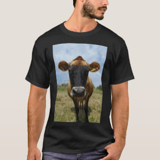 Mens' Jersey cow T-shirt black