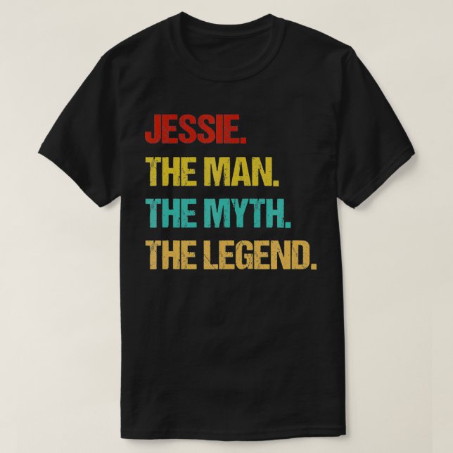 Mens Jessie The Man The Myth The Legend  T-Shirt (Design Front)