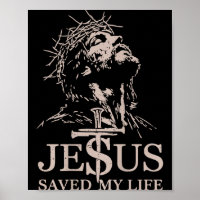 Men's jesus christ saved life christian grave