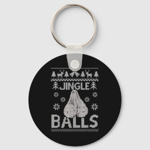 Mens Jingle Adult 18+ Ugly Christmas Sweater Key Ring