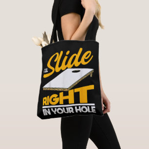Mens Joke Sports Cornhole Tote Bag