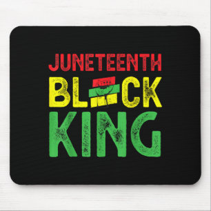 Mens juneteenth black king emancipation day mouse pad