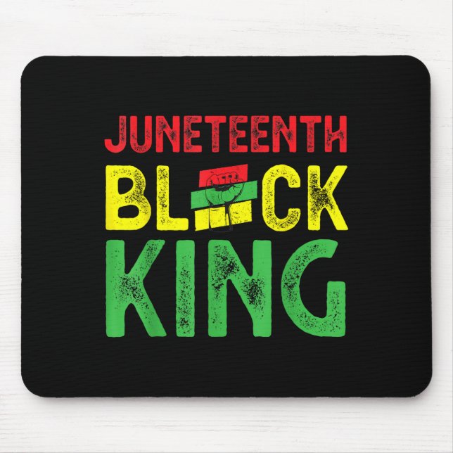Mens juneteenth black king emancipation day mouse pad (Front)