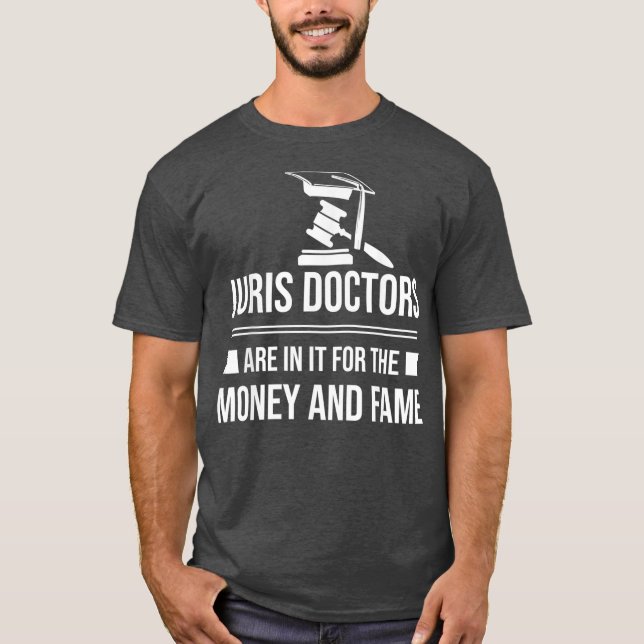 Mens Juris Doctor of Jurisprudence Money Law T-Shirt (Front)