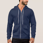 Mens Just Married Hoodie<br><div class="desc">American Apparel soft zip hoodie for the groom to relax in,  shown in navy blue and has Just Married text on the back. Customise this item or buy as is.</div>