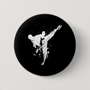 Mens Karate Shirt 6 Cm Round Badge