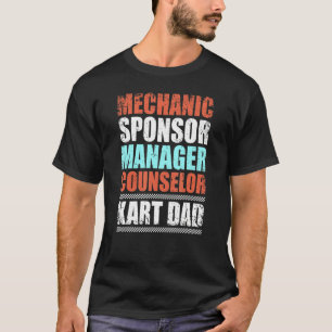 Mens   Kart Dad Kart Racing  Go Karting Racer T-Shirt
