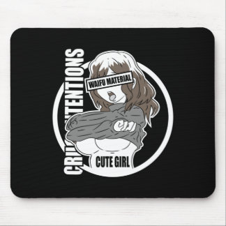 Mens Kawaii Anime Manga Babe Girl Cosplay Gifts Mouse Pad