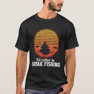 Mens Kayak Fishing - Funny Vintage Fisherman Gifts T-Shirt