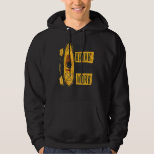 Mens Kayaking Canoeing Kayak Angler Fishing Hoodie