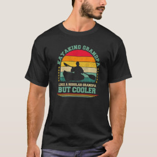 Mens Kayaking Vintage Kayaking Grandpa Father's T-Shirt