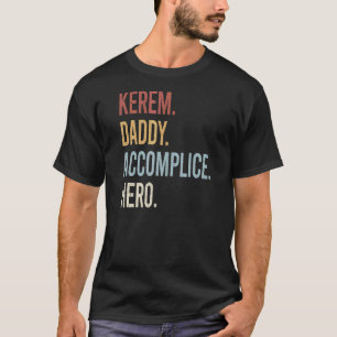 Mens Kerem Daddy Accomplice Hero Retro Style Vinta T-Shirt