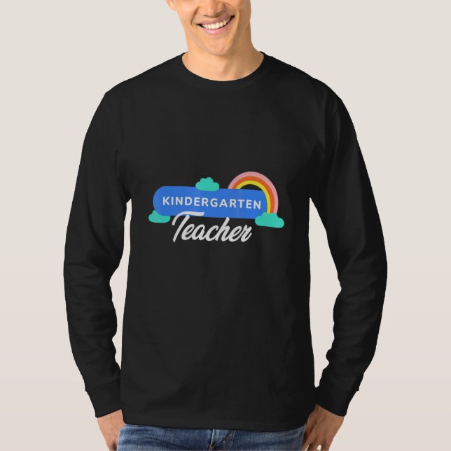 Mens Kindergarten Teacher Virtual Learning School  T-Shirt (Front)