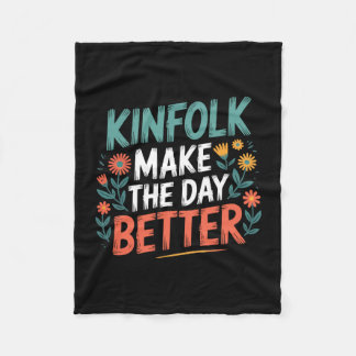 Mens kinfolk relatives heritage kin group family fleece blanket