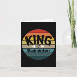 Mens King Of Dminton Card