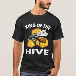 Mens King Of The Hive Beekeeper Bees Beekeeping Su T-Shirt
