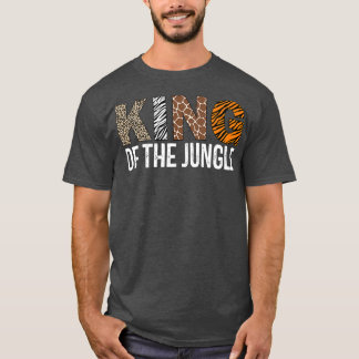 Mens King Of The Jungle Birthday Safari Leopard T-Shirt