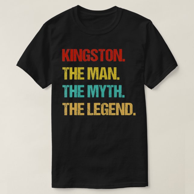 Mens Kingston The Man The Myth The Legend  T-Shirt (Design Front)