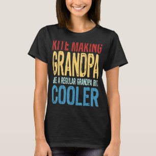 Mens Kite Making Grandpa Like a Regular Grandpa T-Shirt