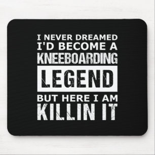Mens Kneeboarding Funny  Mouse Pad