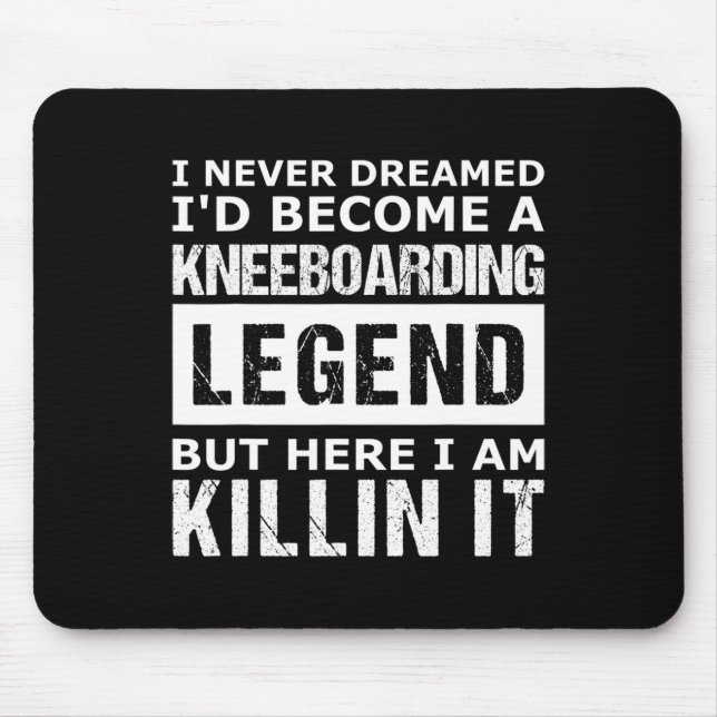 Mens Kneeboarding Funny  Mouse Pad (Front)